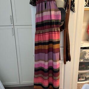 Loft Striped Maxi Dress size small NWOT